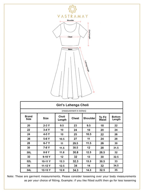 Girl's Printed Skirt And Ruffle Crop Top Set